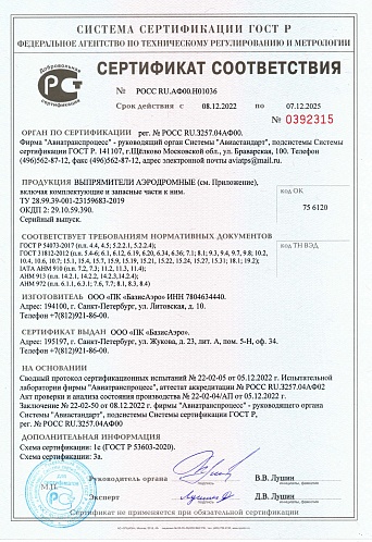 Сертификат ИПС